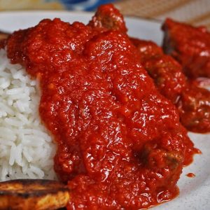 White Rice & Stew